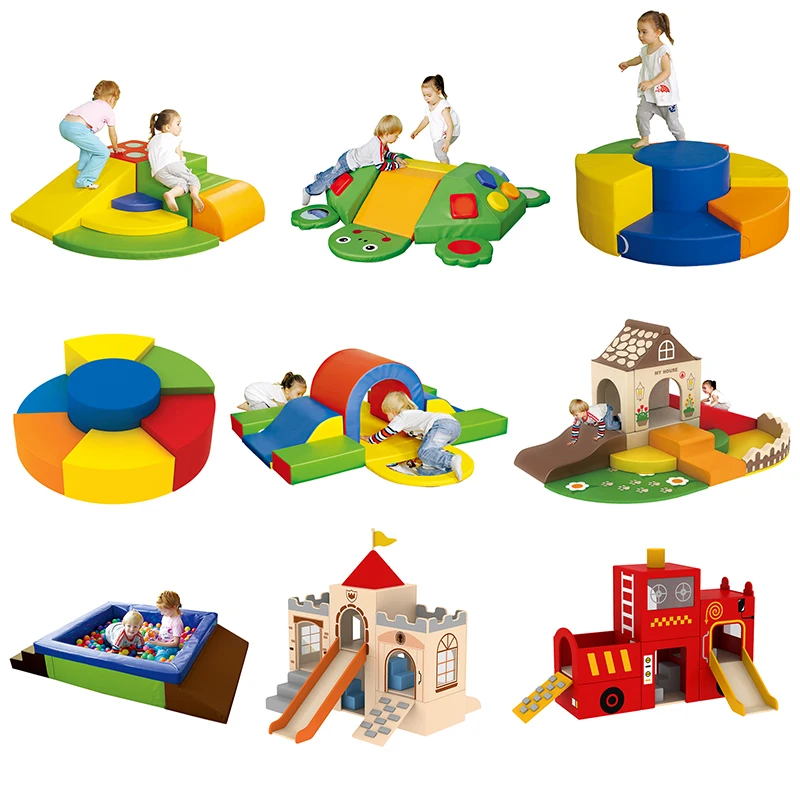 

PU Soft Set Form Play for Baby,Toddler Climbing Crawling Sliding Toys Kids Indoor Playground Ball Pool Fence Toys