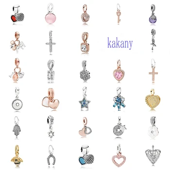 

New Style 100% High-quality Authentic Bright Stars, Cross-shaped Heart-shaped Pendant, Women's Fashion Diy Exquisite Jewelry