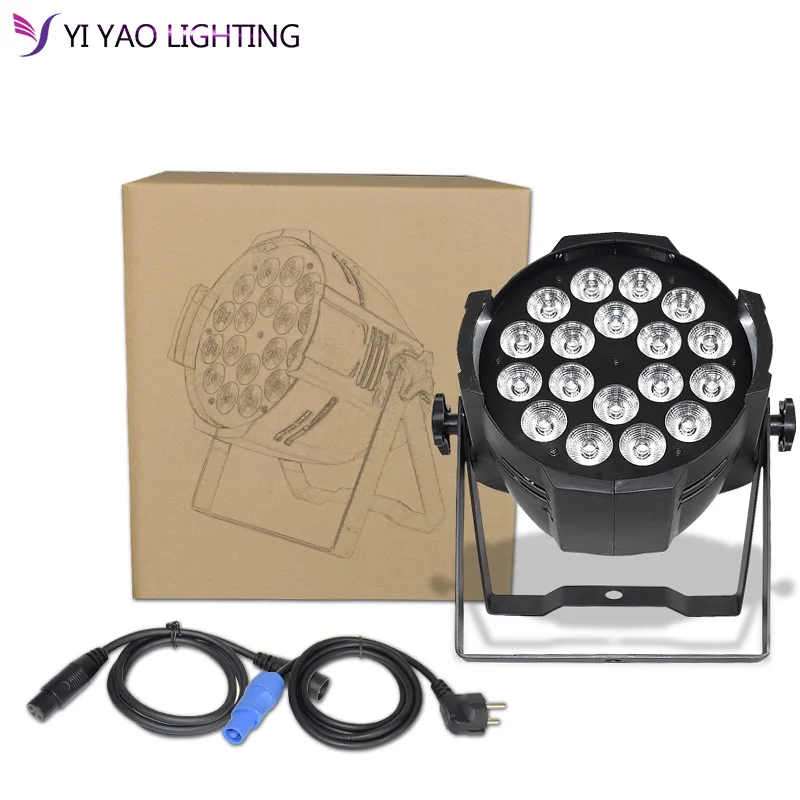 18x12 Вт RGBW 4в1 Luce Della Lavata Di Lusso контроллер DMX Led плоский Par Luci Dj|Эффект освещения сцены| |