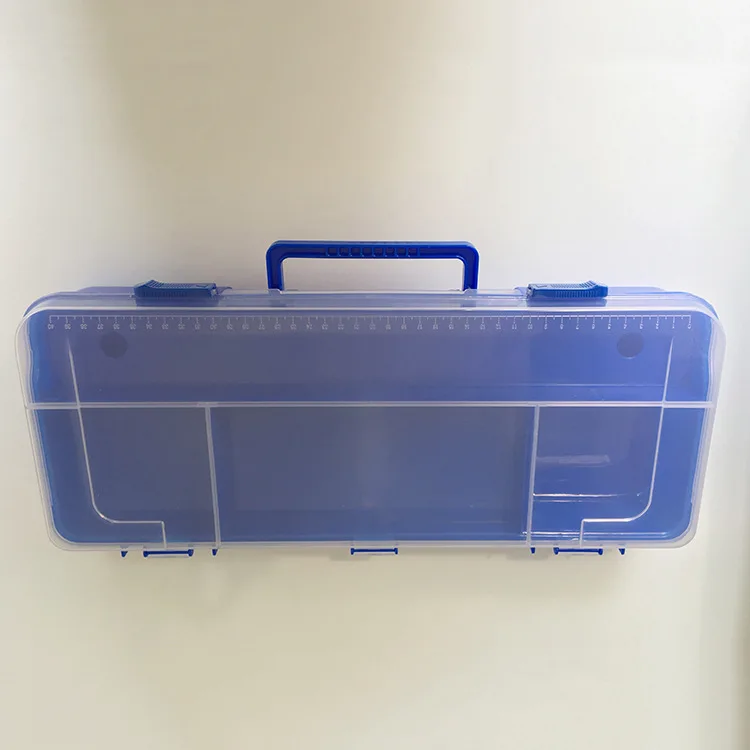 

Portable Fishing Box Large Capacity Multi-functional Double Layer Plastic Box Bait Box