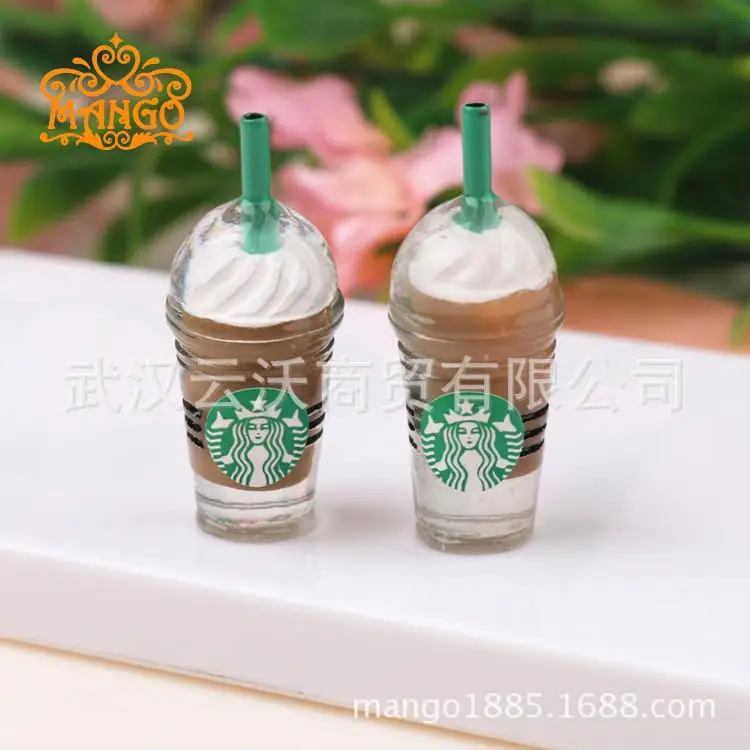 1: 12 кукольный дом DIY хижина игровой дом еда модель игрушки Аксессуары чашка с соломинкой напиток мороженое