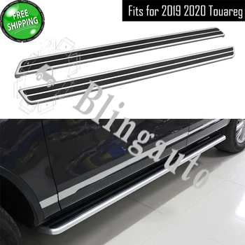 

Fits for VW. Volkswagen Touareg 2019 2020 2Pcs left right running board side steps nerf bar car pedal side stairs side bar