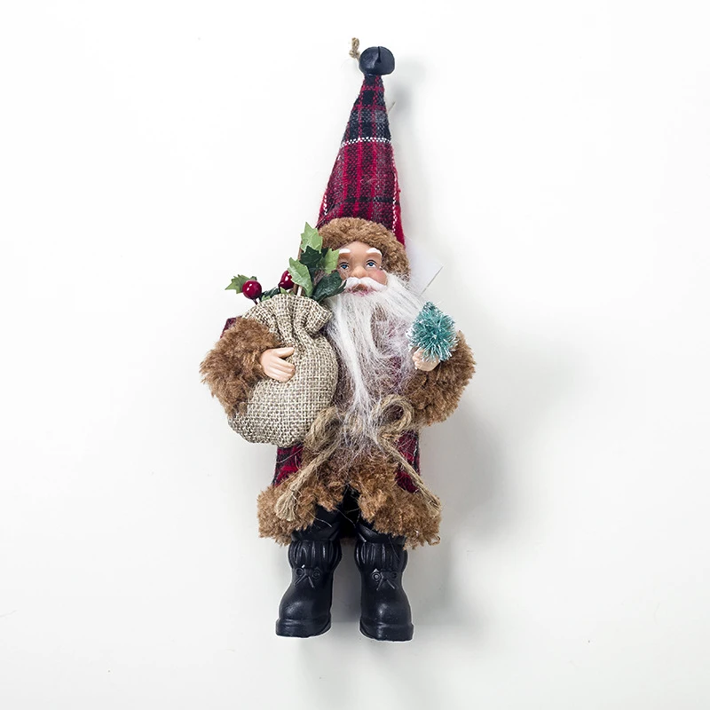

Decorative Christmas Santa Claus New Mini Creative Fabric Home Wall Window Christmas Decor Baubles Natal