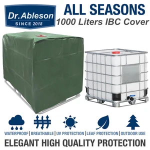 Наружная крышка для резервуара для дождевой воды, 1000 литров, IBC контейнер, водонепроницаемая защита от пыли, защита от солнца, садовые Чехлы для хранения - изображение