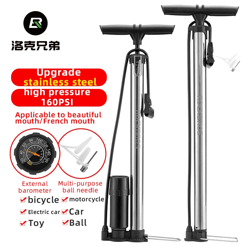 Rockbros Bike Floor Pomp Hoge Druk Fietsen Pomp Road Mtb Fietsband Pomp  Staande Bike Pomp Staande Bike Handpomp|Bicycle Pumps| - AliExpress