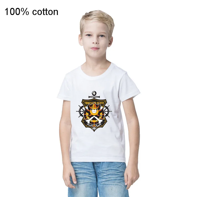 Одна деталь с принтом &quotМанки Д. Детская футболка Luffy пиратского корабля