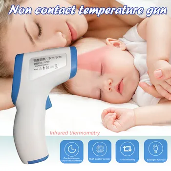 

Muti-fuction Home Baby/adult Digital Thermometer Infrared Forehead Body Ear Thermometer Gun Non-contact Temperature Measurement