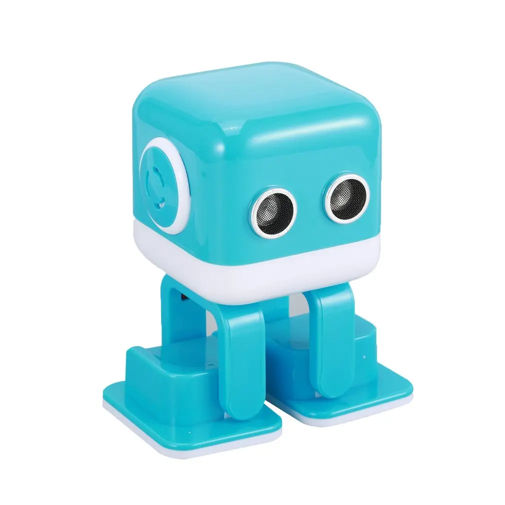 WLtoys Cubee F9 интеллектуальный мини-робот для ходьбы, музыкальный танцевальный светильник, детская игрушка, программирование, приложение, дистанционное управление, препятствие, авои танец
