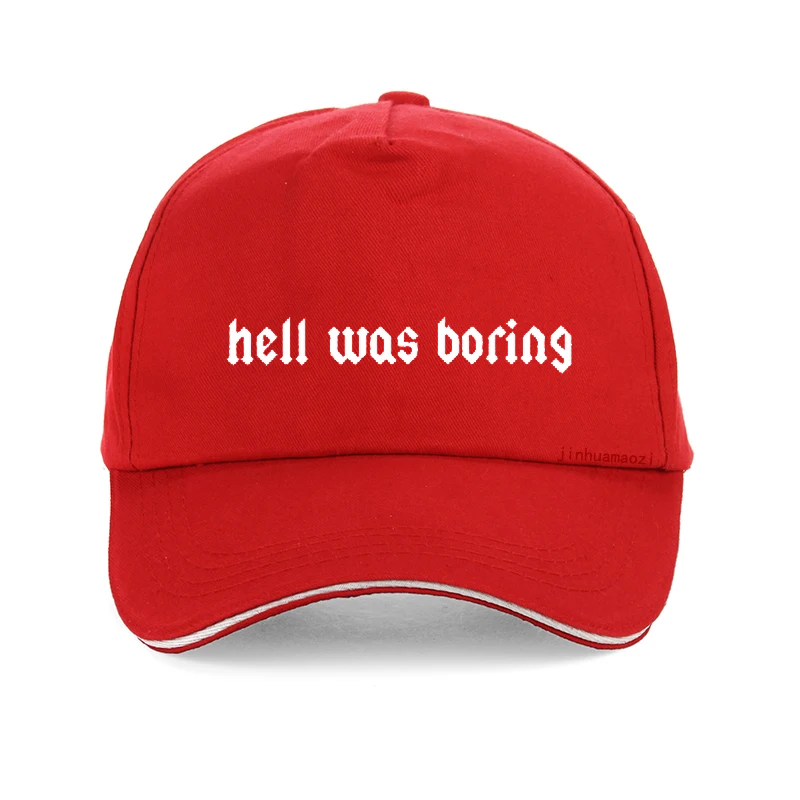 Летняя мужская и женская хип-хоп шляпа Поп Харадзюку Hell Was Boring Tumblr, забавная бейсболка, хлопок, регулируемая бейсболка