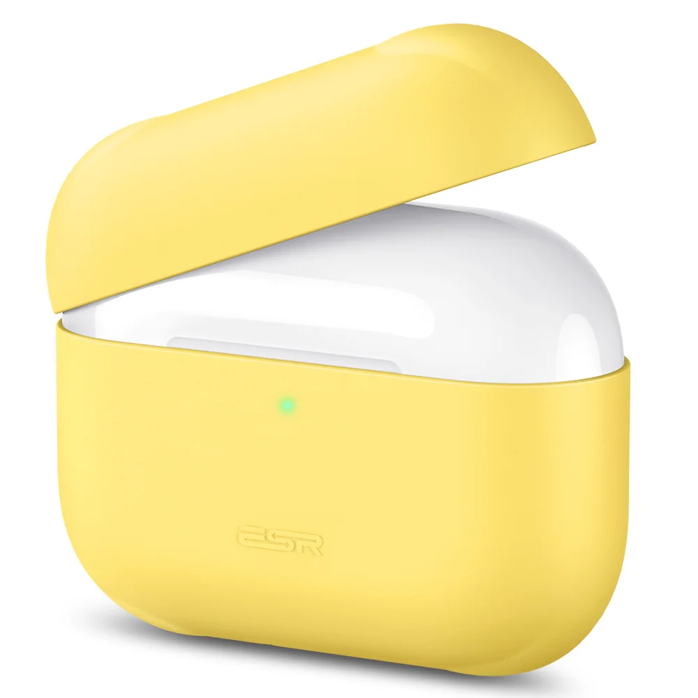 ESR Ультратонкий силиконовый чехол для Airpods Pro, защитный чехол для гарнитуры, видимый передний светодиодный чехол для наушников Apple, чехол для Airpod Pro