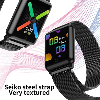 

1.3 inch 54 Monitor HD Color Screen Body Temperature Heart Rate FIP67 Smartwatch Fashionable Dial Wristwatch Present