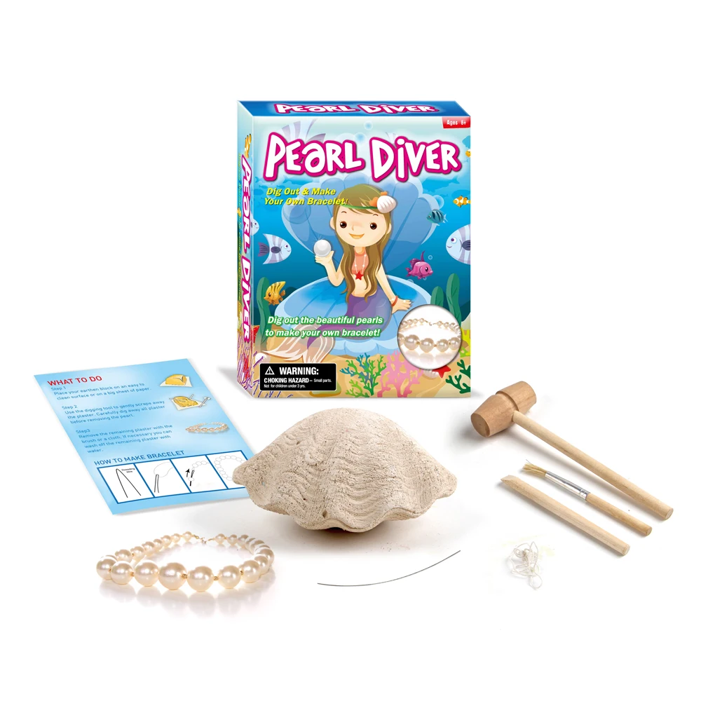 Make Your Own Jewellery Kit Dig For Fun & Create & Discover Shells & Pearls 0078 