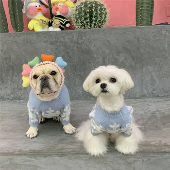 

dog clothes dog sweater chihuahua dog Christmas dog winter clothes dog pullover snowflake dog sweater dog clothes winter