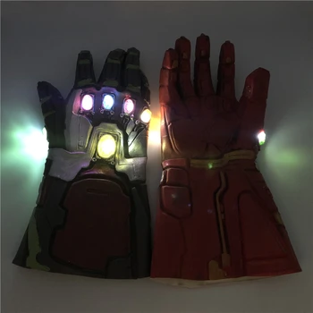 

4 War Gauntlet LED Light Action Figure Cosplay Gloves LED Gloves Prop Light Halloween Kids Gift