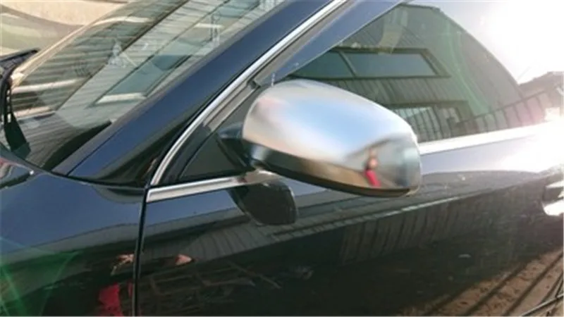 Крышка бокового зеркала заднего вида для Audi A4 B6 B7 A6 2003-2007 S4 матовая хромированная зеркальная крышка S Line
