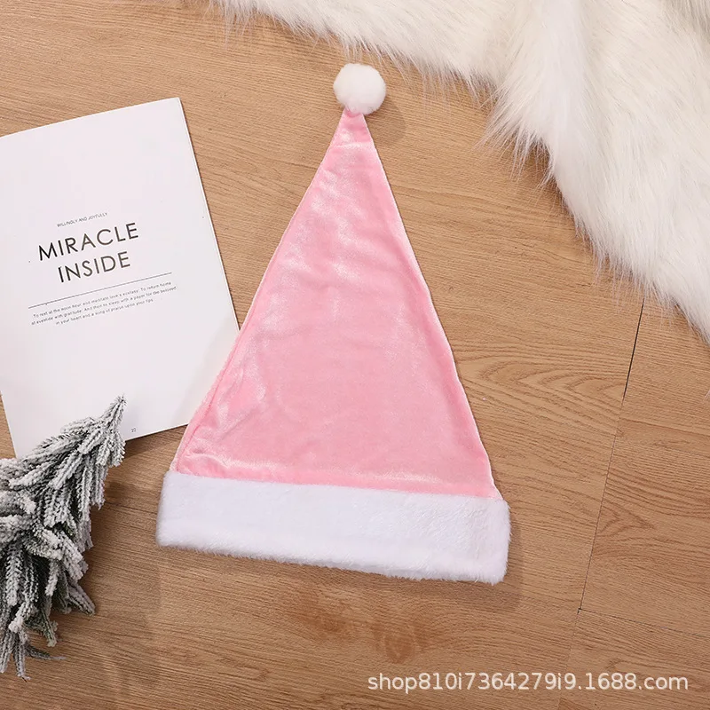 New Year Thick Christmas Hat Adults Kids Christmas Decorations for Home Xmas Santa Claus Gifts Navidad Decor Winter Caps
