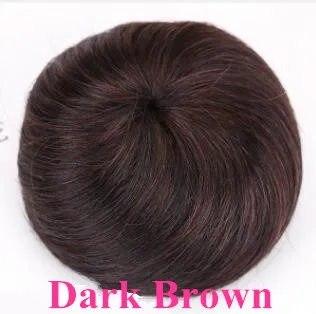Dark Brown STW Человеческие волосы пучок для наращивания на шнурке шиньоны волосы кусок парик волнистые кудрявые грязные волосы не Реми бразильский коричневый цвет - Цвет: Dark Brown STW