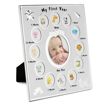 

Baby Kids Birthday Gift Decorations From 1 To 12 Month Year Photo Frame Picture Frame Christening Gift Home Decor