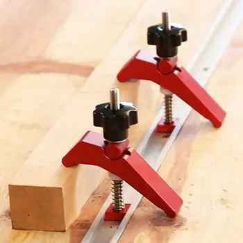 

2Pcs Chute Holder Plate6061 Aluminium Alloy Tool for Woodworking Imposition Fixed Fixture Woodworking Tool