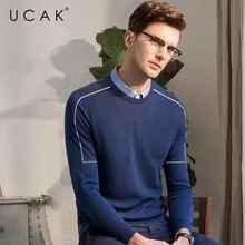 ^#Cheap UCAK Brand Sweater Men Casual Shirt Collar Twinset Pull Homme Autumn Winter Knitted Wool Pullover Men Cotton Jersey Hombre U1015 ^#Cheap UCAK Brand Sweater Men Casual Shirt Collar Twinset Pull Homme Autumn Winter Knitted Wool Pullover Men Cotton Jersey Hombre U1015