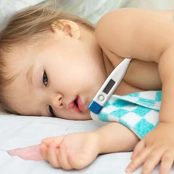 

Prevent Flu Babies Child Adult Body Digital LCD Pricise Thermometer Heating Baby Temperature Measurement USSP High Quality