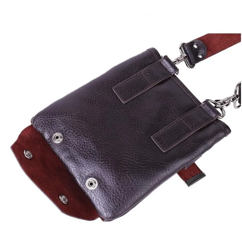 New Professional Cowhide Hair Scissors Bag Barber Scissor Pouch Cases Salon Hairdresser Scissors Tool Holster Foldable 20#