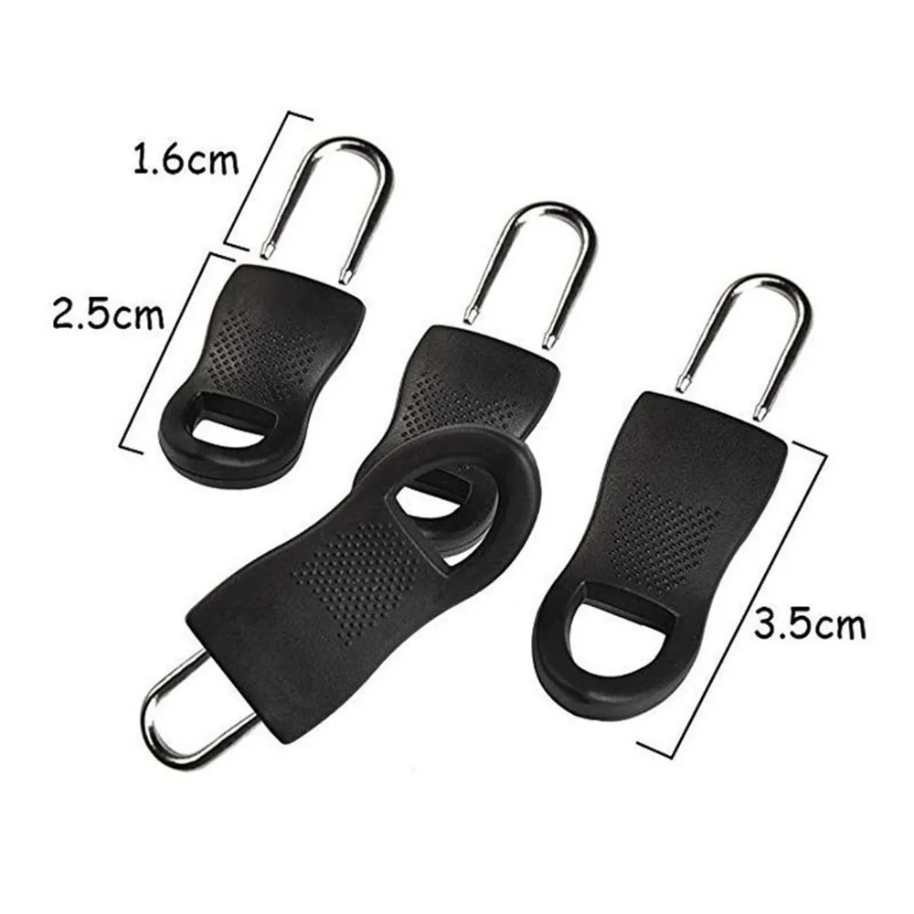 16pcs Removable Zipper Pulls Tab Replacement Luggage Zipper Pull Extension Backpack Zippers Tags Mend Fixer Repair For Suitcase