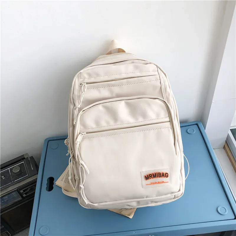 Kawaii Nylon Pastel Large College Backpack - Limited Edition