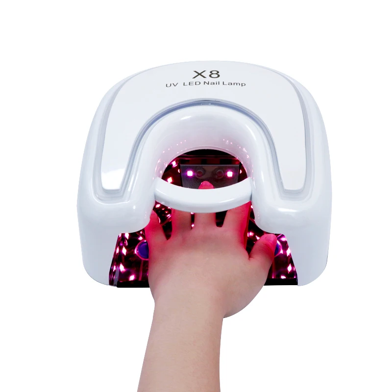 Red Light Cordless LED Nail Lamp Rechargeable Lithium Battery UV LED Nail Lamp Professional Cure 48w UV LED Lamp With USB Port 6