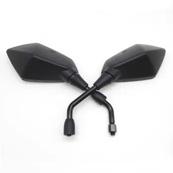 

10mm Spectacles Scooter Black Motorcycle Motorcycle Moto Side Mirrors for suzuki gs500 yamaha r1 2004 trk502 ducati monster