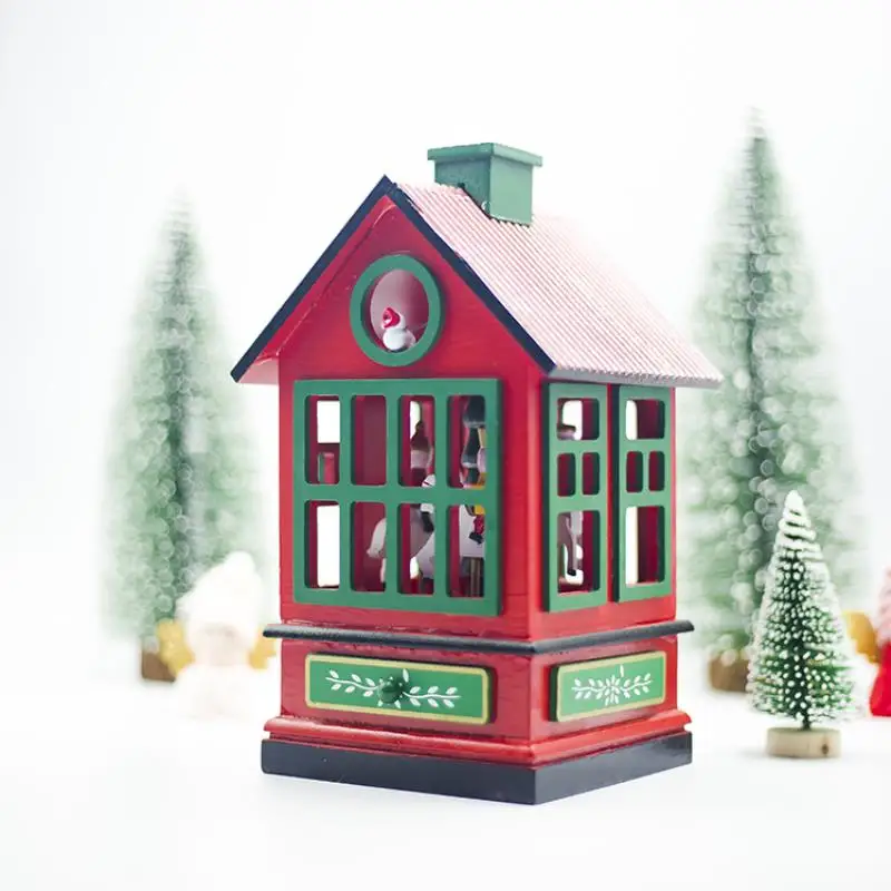 Christmas Ornaments Christmas Carousel Music Box Christmas Music Box House Decorations