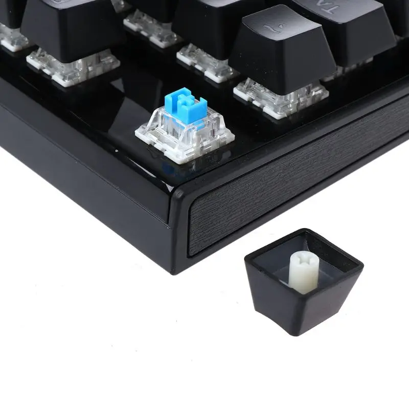 Механическая Проводная клавиатура с USB красочная светодиодная подсветка 87 клавиш анти-ореолы игровые аксессуары