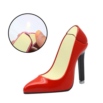 

Creative High-heeled Shoes Lighter, Flame Butane Cigar Lighter, Cigarette Lighter, Fireproof And Windproof Parts Lighter No Gas