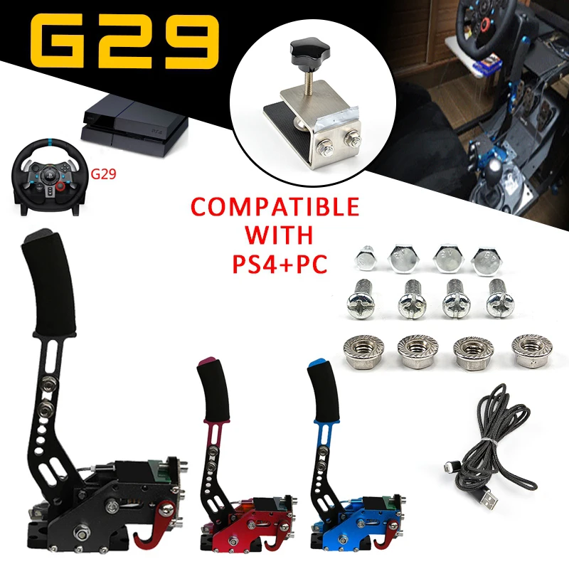Pc Ps4 Xbox One For Racing Games G29 Usb Hand Brake Clamp Logitech Brake System Handbrake Racing Games Parts Handbrake Grips Aliexpress