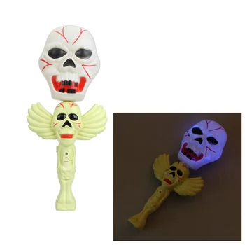 

Halloween Decoration Two-Skull Flashlight with Ghosty Laughter