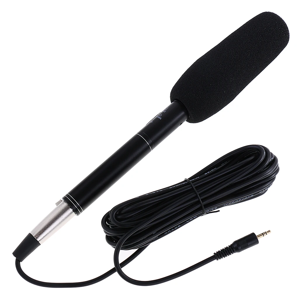 Condenser Interview Microphone for DV Camcorder& Video Cameras Recording B