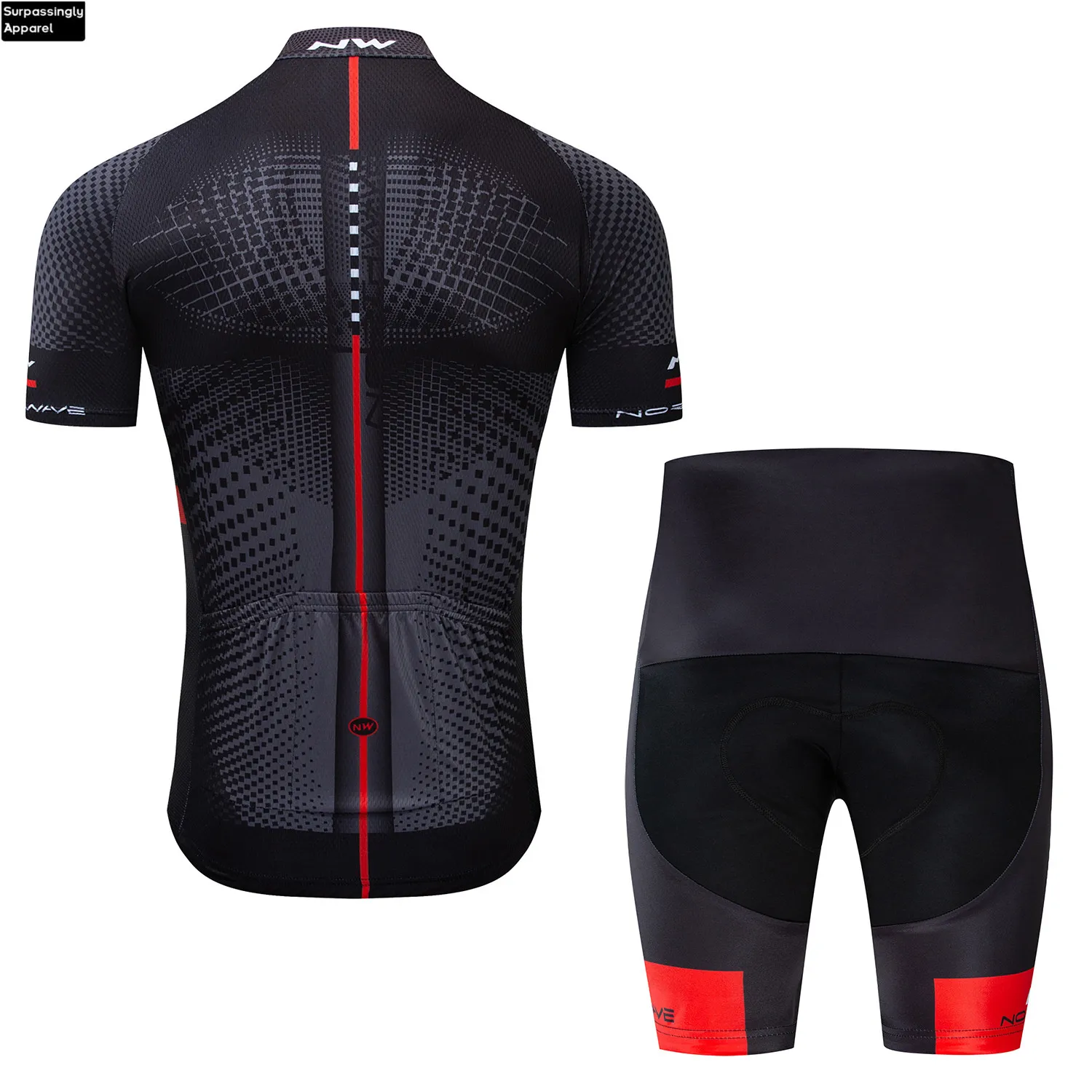Команда NW черный Велоспорт Джерси 9D набор велошорт Ropa Ciclismo мужские летние быстросохнущие Pro велосипед Майо брюки одежда