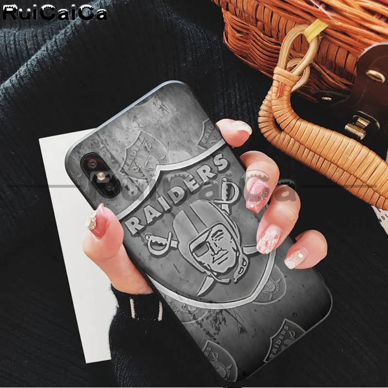 RuiCaiCa Oakland Raiders покупателей высокое качество чехол для iPhone X XS MAX, 6, 6 S, 7, 7 plus, 8, 8 Plus, 5 5S XR 11 11pro - Цвет: A13