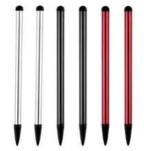 Емкостный резистивный экран двойного назначения сенсорная ручка для мобильных телефонов, планшетов металлическая ручка для письма универсальный стилус для сенсорного экрана