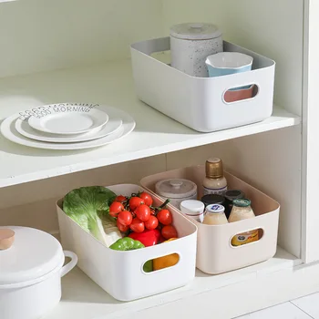 

Plastic Storage Basket Toilet Bathroom Cosmetic Storage Basket Kitchen Desktop Sundries Snack Storage Box