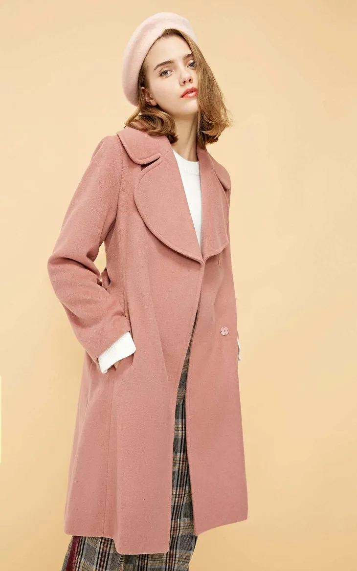 Vero Moda Женское пальто из 52% шерсти с невидимой застежкой | 318327549