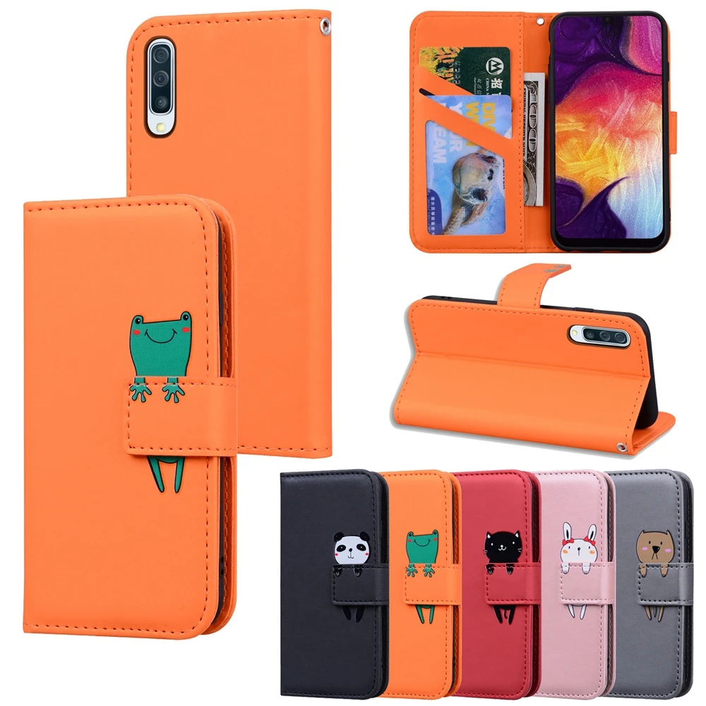 

A50 Case for Etui Samsung A10 A20 A50 A60 A70 Cartoon Leather Flip Case on for Samsung M10 M20 Phone Case Magnetic Wallet Cover