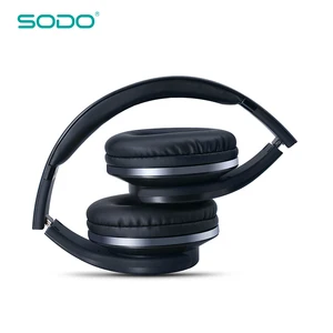 Image 2 - SODO سماعة رأس استريو لاسلكية قابلة للطي V5.0 مع دعم ميكروفون وبطاقة TF وبلوتوث وسماعات MH1 ومكبرات صوت 2 في 1