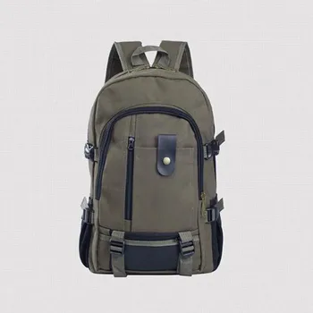 

Men's Canvas Backpack Rucksack Sport Fashion Simple Double-Shoulder Military Double-Shoulder Schoolbag #R20