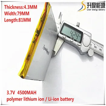 

10pcs [SD] 3.7V,4500mAH,[437981] NTC;PLIB;polymer lithium ion / Li-ion battery for tablet pc;POWER BANK;CELL PHONE,,PIPO