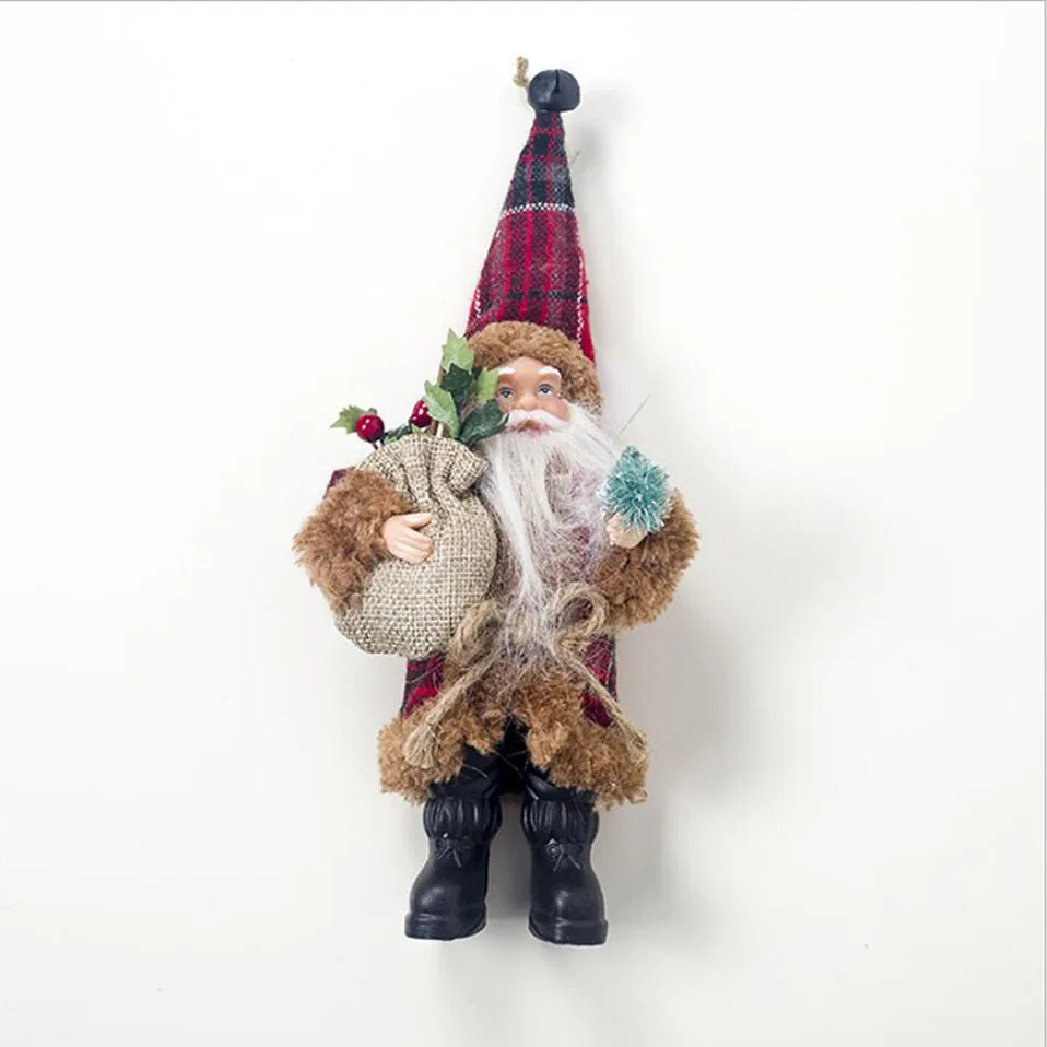 Новые рождественские украшения мини-кукла Санта-Клауса Navidad подарок для детей Merry Hristmas дерево украшения для домашнего натального декора