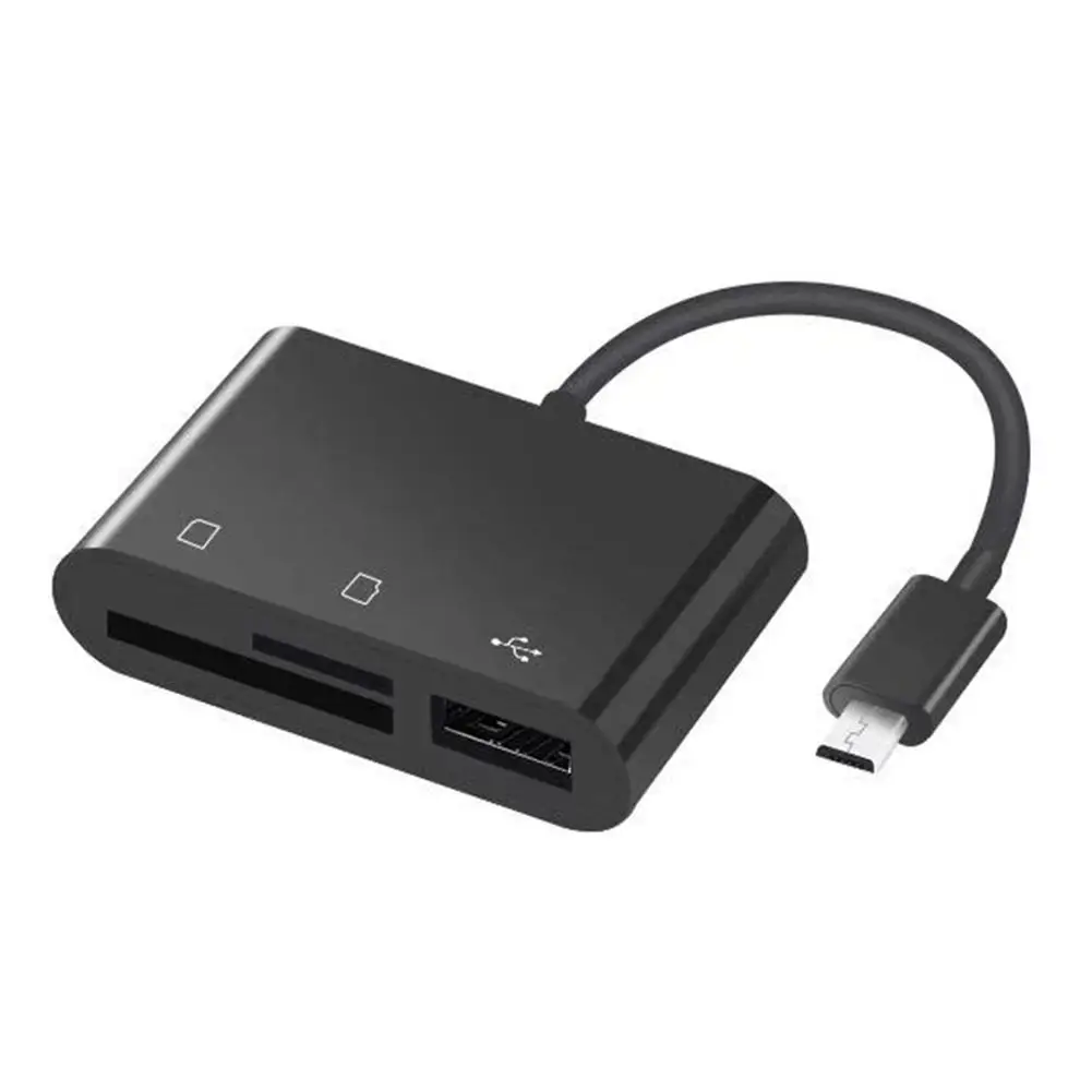 3 в 1 мульти микро USB 2,0 OTG Хост-адаптер кабель TF SD концентратор-картридер памяти для смартфонов ПК ноутбук компьютер