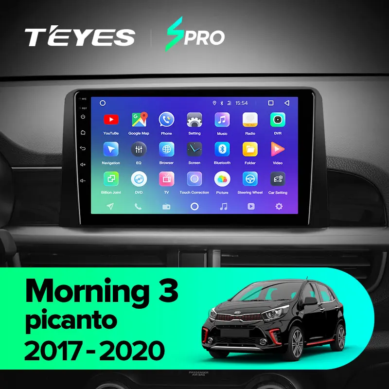 TEYES SPRO Штатная магнитола For Киа Монинг Kia Morning 3 picanto 2017 2020 Android 8.1 до 8 ЯДЕР 4 + 64ГБ 32EQ DSP