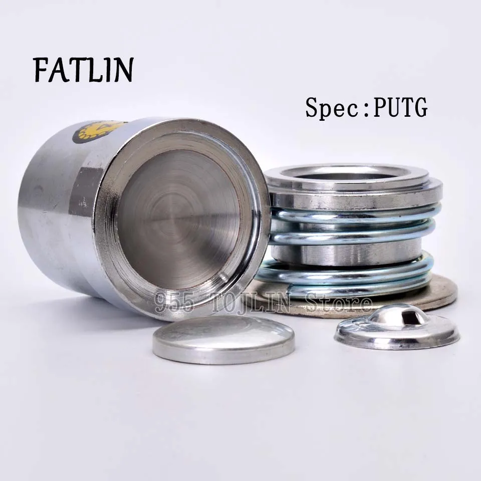 100Sets 36L Aluminum Covered Cloth Fabric Buttons DIY Handmade Metal mold Bread Shape Round FATLIN 4