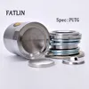 100Sets 36L Aluminum Covered Cloth Fabric Buttons DIY Handmade Metal mold Bread Shape Round FATLIN 4